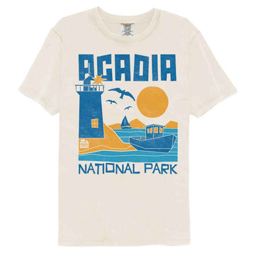 NATIONAL PARKS NPCA ACADIA ABBREVIATED COMFORT COLOR S T-Shirt in Ivory