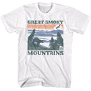 NATIONAL PARKS NPCA GSM BEAR AND MTNS S T-Shirt in White