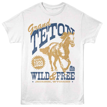 NATIONAL PARKS NPCA TETON WILD AND FREE S T-Shirt in White