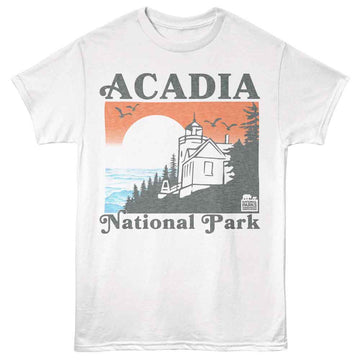 NATIONAL PARKS NPCA ACADIA SUNSET S T-Shirt in White