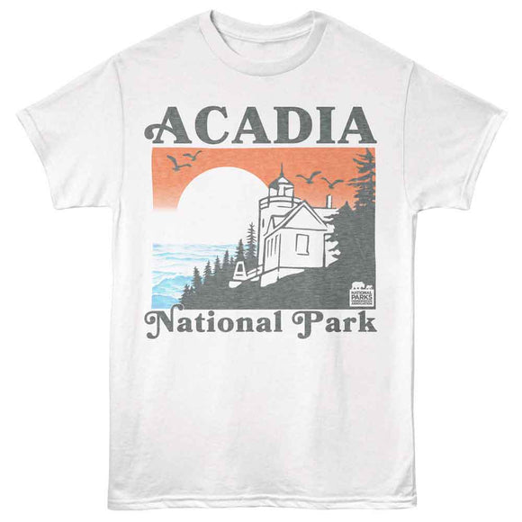 NATIONAL PARKS NPCA ACADIA SUNSET S T-Shirt in White