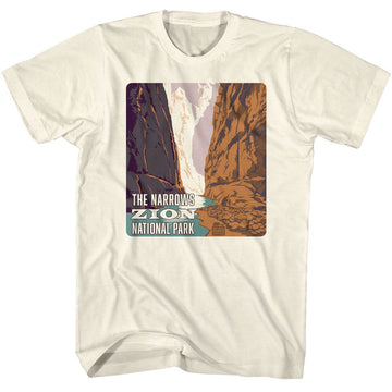NATIONAL PARKS NPCA ZION NARROWS S T-Shirt in Natural