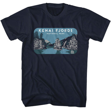 NATIONAL PARKS NPCA KENAI ROCKS S T-Shirt in NAVY