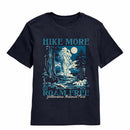 National Parks Hike More Yellowstone Navy Youth T-Shirt