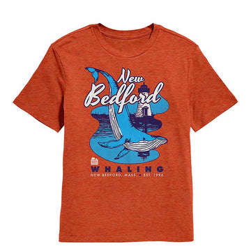 National Parks New Bedford Alt Vintage Orange Youth T-Shirt