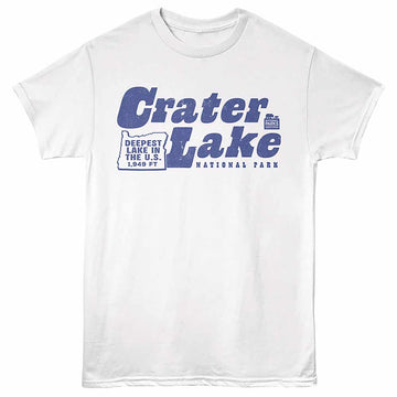 National Parks Crater Lake White Adult T-Shirt