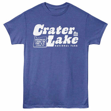 National Parks Crater Lake Np Royal Heather Adult T-Shirt