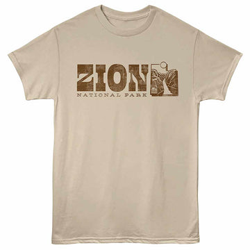 National Parks Zion Utah Sand Adult T-Shirt