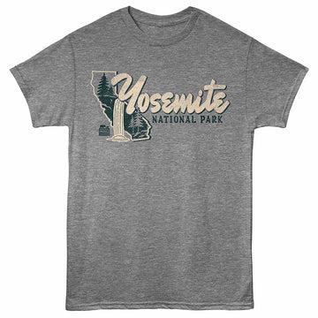 National Parks Yosemite Np Cali Graphite Heather Adult T-Shirt