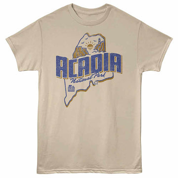 National Parks Acadia Np Sand Adult T-Shirt