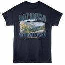 National Parks Rocky Mountain Landscape Navy Toddler T-Shirt