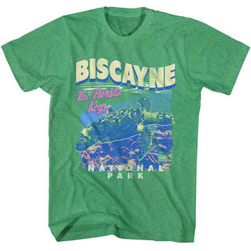 NATIONAL PARKS NPCA BISCAYNE NP TURTLE S T-Shirt in Kelly Heather