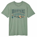 National Parks Smoky Mountains Sunset Basil Vintage Wash Adult T-Shirt