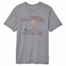 National Parks Yellowstone Geyser Gray Vintage Wash Adult T-Shirt