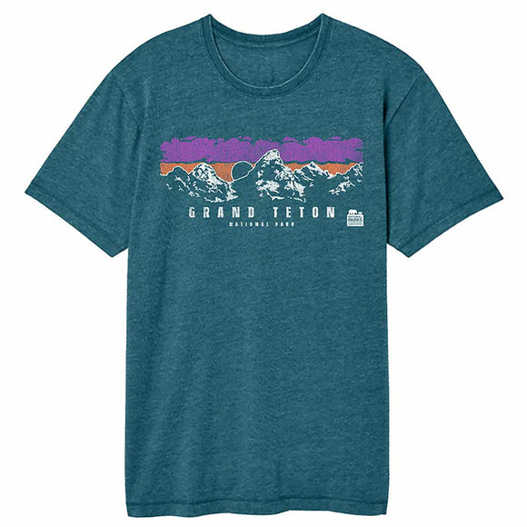 National Parks Grand Teton Sunset Oceanside Vintage Wash Adult T-Shirt