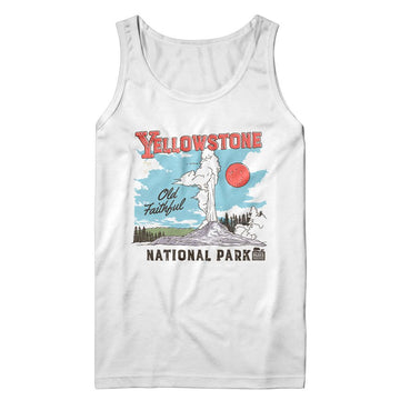 NATIONAL PARKS NPCA YELLOWSTONE ILLUSTRATION TANK S T-Shirt in White