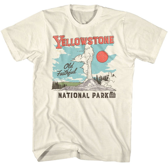 NATIONAL PARKS NPCA YELLOWSTONE ILLUSTRATION S T-Shirt in Natural
