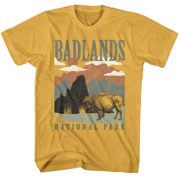 NATIONAL PARKS NPCA BADLANDS LANDSCAPE RECOLOR S T-Shirt in Ginger