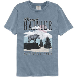 NATIONAL PARKS NPCA RANIER MINIMALIST LANDSCAPE COMFORT T-Shirt in BLUE JEAN