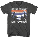 NATIONAL PARKS NPCA GSM BEAR AND MTNS DARK S T-Shirt in Smoke