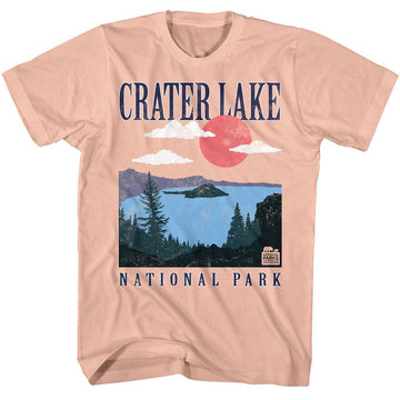 NATIONAL PARKS NPCA CRATER LAKE S T-Shirt in Peach
