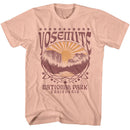 NATIONAL PARKS NPCA YOSEMITE DECORATIVE OVAL S T-Shirt in Peach