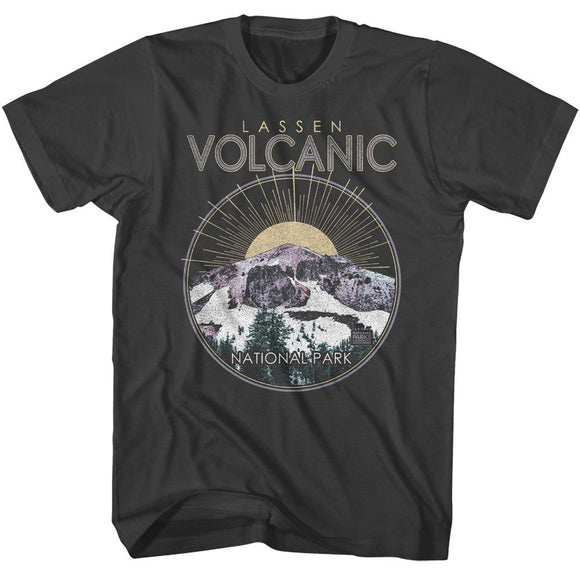 NATIONAL PARKS NPCA LASSEN VOLCANIC CIRCLE S T-Shirt in Smoke