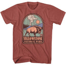 NATIONAL PARKS NPCA YELLOWSTONE BADGE S T-Shirt in Terracotta