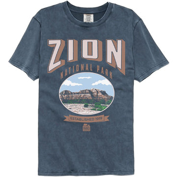 NATIONAL PARKS NPCA ZION COMFORT COLOR S T-Shirt in Denim