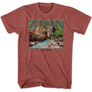 NATIONAL PARKS NPCA ZION S T-Shirt in Terracotta