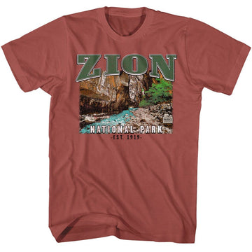 NATIONAL PARKS NPCA ZION S T-Shirt in Terracotta
