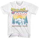 NATIONAL PARKS NPCA BUFFALO WITH GRADIENT SUN S T-Shirt in White
