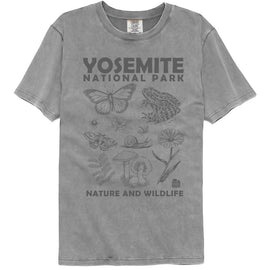 NATIONAL PARKS NPCA YOSEMITE NATURE AND WILDLIFE COMFORT T-Shirt in GRAY