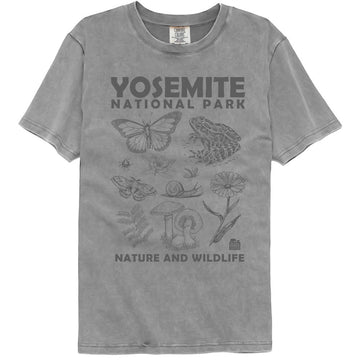 NATIONAL PARKS NPCA YOSEMITE NATURE AND WILDLIFE COMFORT T-Shirt in GRAY