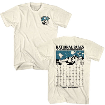 NATIONAL PARKS NPCA CHECK LIST ***F&B*** S T-Shirt in Natural