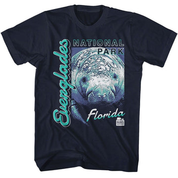 NATIONAL PARKS NPCA EVERGLADES MANATEE S T-Shirt in NAVY