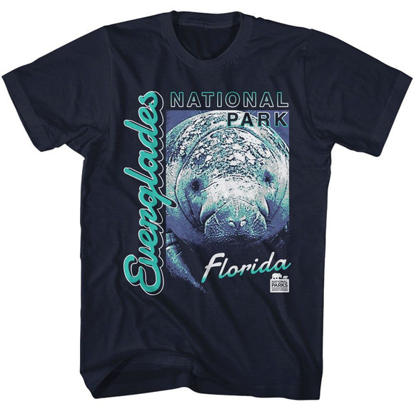NATIONAL PARKS NPCA EVERGLADES MANATEE S T-Shirt in NAVY