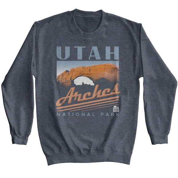 NATIONAL PARKS NPCA UTAH ARCHES L/S S T-Shirt in DARK Heather