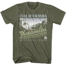 NATIONAL PARKS NPCA CALIFORNIA YOSEMITE S T-Shirt in Military Green