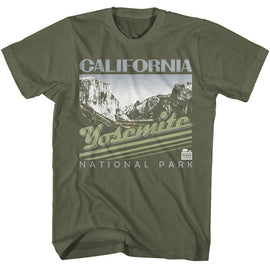 NATIONAL PARKS NPCA CALIFORNIA YOSEMITE S T-Shirt in Military Green