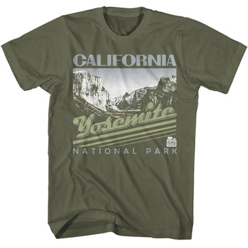 NATIONAL PARKS NPCA CALIFORNIA YOSEMITE S T-Shirt in Military Green
