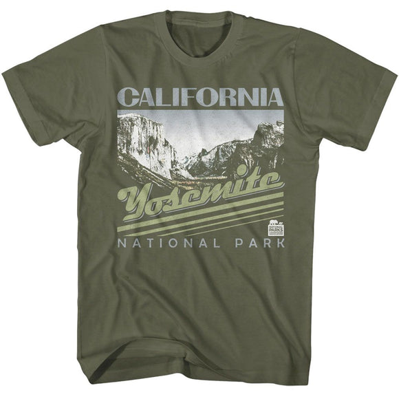 NATIONAL PARKS NPCA CALIFORNIA YOSEMITE S T-Shirt in Military Green