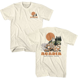 NATIONAL PARKS NPCA ACADIA FRONT AND BACK ***F&B*** S T-Shirt in Natural
