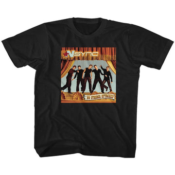 NSYNC NO STRINGS YOUTH XS 5 6 T-Shirt in Black