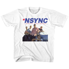 NSYNC WANT YOU BACK YOUTH XS 5 6 T-Shirt in White