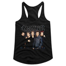 NSYNC STARK GROUP SHOT LADIES SLIMFIT RACERBACK S T-Shirt in Black