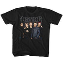 NSYNC STARK GROUP SHOT YOUTH XS 5 6 T-Shirt in Black