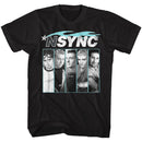 NSYNC BLUE FLAME S T-Shirt in Black
