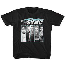 NSYNC BLUE FLAME TODDLER 2T T-Shirt in Black