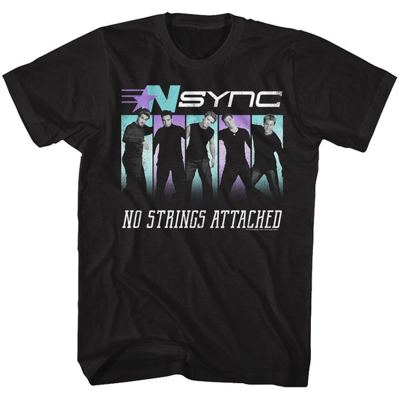 NSYNC BLUE PURPLE S T-Shirt in Black